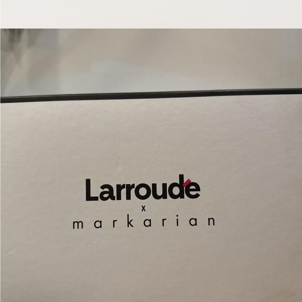 LARROUDE Markarian Gold and Cream Heels